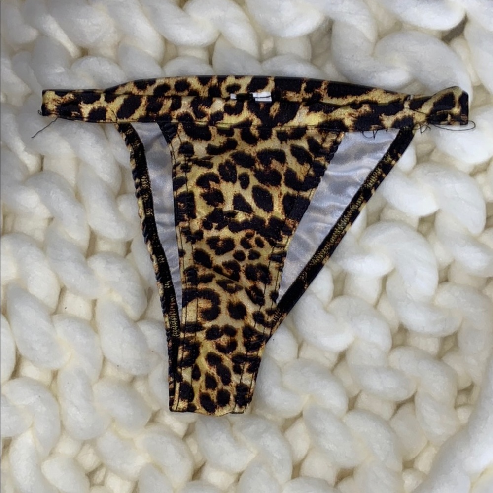 Cheetah print bathing suit bottoms